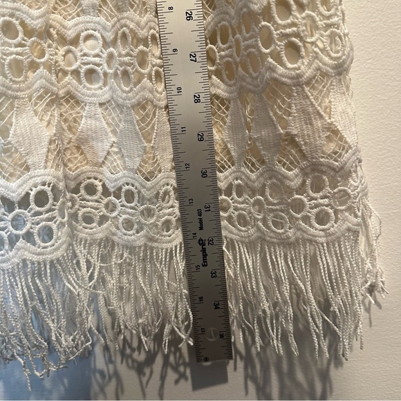 Lulus Kenna White Crochet Lace Sleeveless Bodycon Dress Size Small - Picture 10 of 12